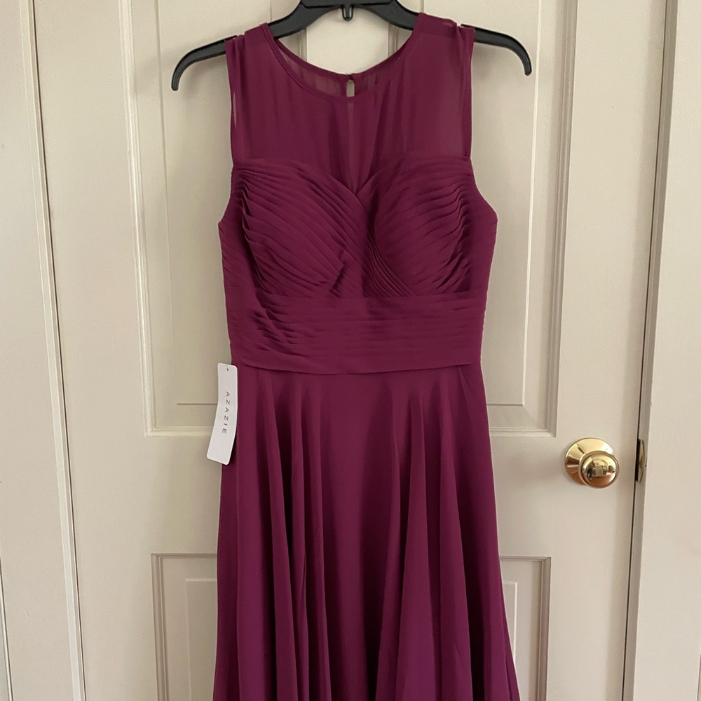 NWT Azazie Scarlett Raspberry bridesmaid dress, A4
